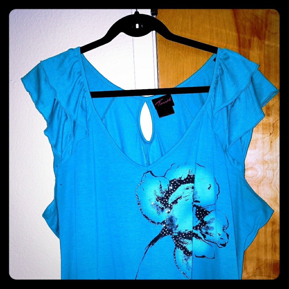 Turquoise blouse in excellent condition